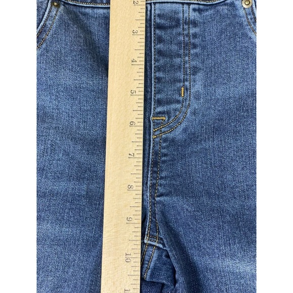 Spanx Jeans Womens Medium Blue Distressed Ankle Skinny Jean Pull On Adult - Picture 5 of 13